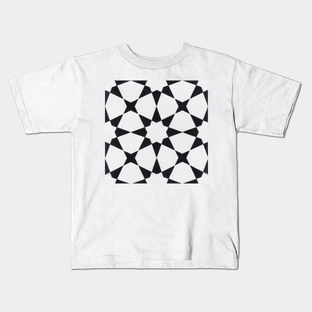 cement tiles Kids T-Shirt by ghjura